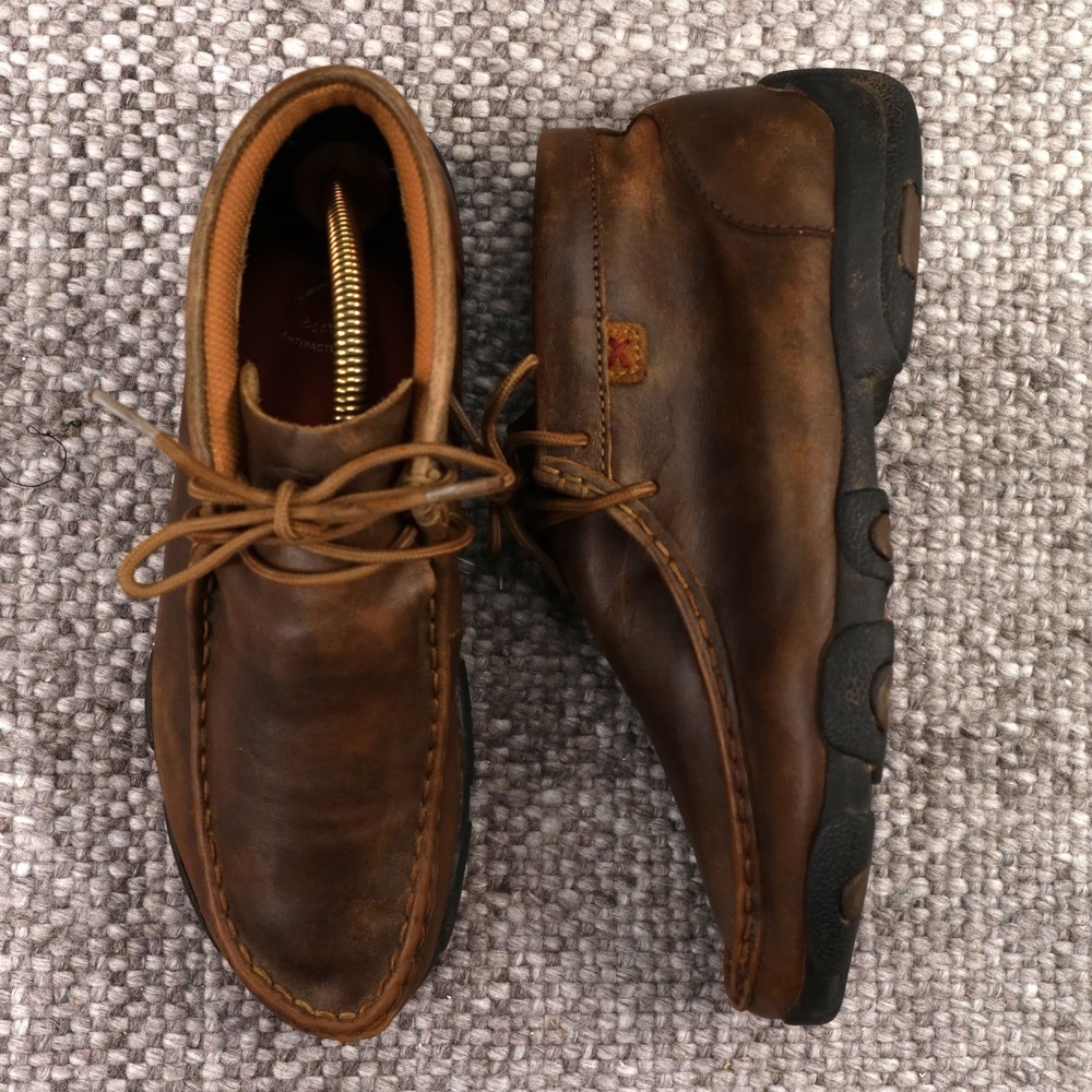 Twisted X Driving Moc Chukka Boots Brown Leather YDM0001 Mens 5.5 M